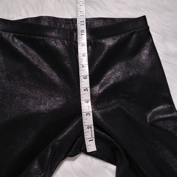Polo Ralph Lauren Metallic Black Leggings ~ Medium - Picture 12 of 13